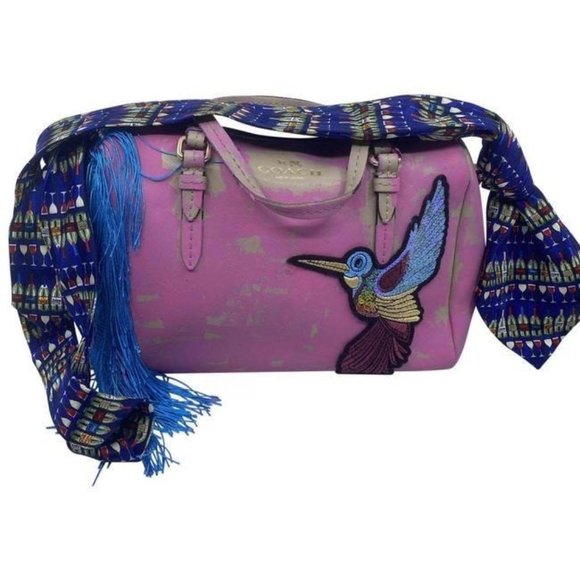 Coach w hand shoulder customized by me w applique - Picture 1 of 11